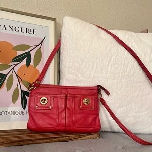 Marc Jacobs Small Crossbody Purse - Candy Apple Red - Gently Worn